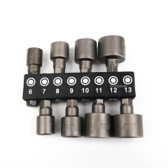 Bộ 8 Khẩu Tuýp Kapusi Vặn Ốc Lục Giác Gắn Máy Khoan kích cỡ 6mm-13mm, Bộ Đầu Vít Bắn Tôn Hàng Chất Lượng Cao