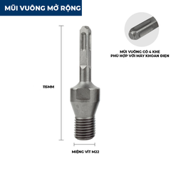Đầu chuyển từ khoan bê tông sang ren