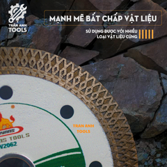 Lưỡi cắt đa năng Wynn's 107mm cắt gạch men, đá ceramic hoa cương, sắt, gỗ siêu mỏng siêu ngọt, đá cắt đa năng độ bền cao