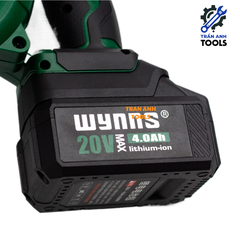 Máy thổi bụi pin Wynn's 20V dùng pin chân phổ thông động cơ đôi không chổi than, Máy hút thổi bụi 2 trong 1 công nghiệp
