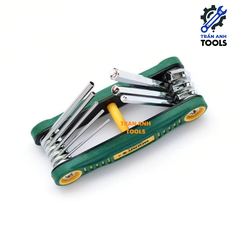 Bộ Lục Giác Gấp Gọn Wynn's Chất liệu CRV, Bộ Lục Giác Xếp Đầu Lục giác 8 Chi Tiết Wynn's, Siêu Bền, Chất Lượng Cao