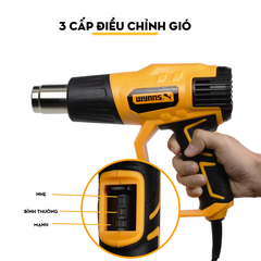 Súng Khò Nhiệt Điện Tử Wynn's Tools 2000W - Điều Chỉnh Nhiệt Độ, Khò Nóng Cao Cấp 50-600°C