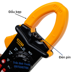 Đồng hồ đo Ampe kìm kẹp vạn năng cao cấp Wynn's Tools phát hiện dòng điện, đo điện trở, điện áp, tần số