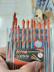 Mũi khoan đa năng Kapusi Japan khoan đá, gạch, bê tông, gỗ, nhựa, sắt đủ cỡ 6-8-10-12mm