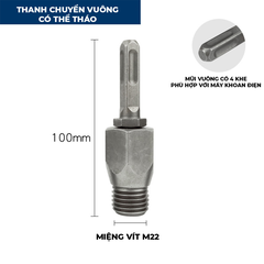 Đầu chuyển từ khoan bê tông sang ren