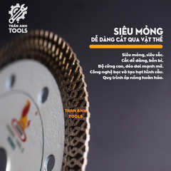 Lưỡi cắt đa năng Wynn's 107mm cắt gạch men, đá ceramic hoa cương, sắt, gỗ siêu mỏng siêu ngọt, đá cắt đa năng độ bền cao