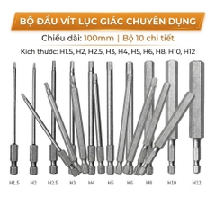 Mũi vít lục giác chuôi 1/4