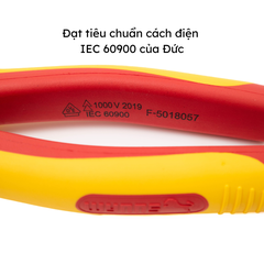 Kìm điện 6 8 inch cách điện 10000V tiêu chuẩn VDE của Đức Wynn's chính hãng, kềm điện chịu điện cao áp chuyên dụng