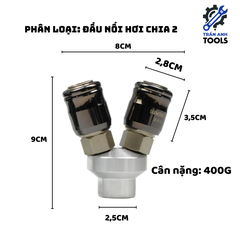 Khớp nối nhanh chia 2 chia 3 khí nén thủy lực Wynn's Tools chính hãng cao cấp