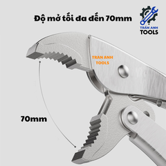 Kìm Chết Wynn's Mỏ Bằng / Mỏ Cong, Kìm Khóa Lưỡi Tròn CRV Cao Cấp