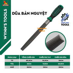 Bộ Dũa Đa Năng 4 Món Wynn’s – Cán Nhựa Dẻo Êm Tay, Dũa Chính Xác Trên Kim Loại, Gỗ, Nhựa