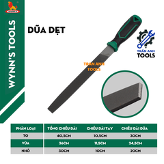 Bộ Dũa Đa Năng 4 Món Wynn’s – Cán Nhựa Dẻo Êm Tay, Dũa Chính Xác Trên Kim Loại, Gỗ, Nhựa