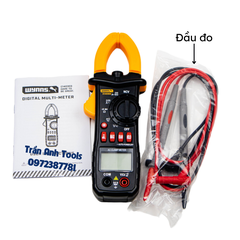 Đồng hồ đo Ampe kìm kẹp vạn năng cao cấp Wynn's Tools phát hiện dòng điện, đo điện trở, điện áp, tần số