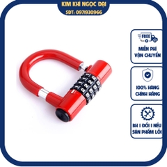 Ổ khóa chữ U mini 4 số không cần chìa bảo đảm an toàn cho tài sản