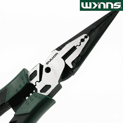 Kìm Mũi Nhọn Đa Năng W3461 200mm Thép Hợp Kim Có Lưỡi Cắt Tay Cầm Chống Trượt Wynns Kìm Điện Cơ Khí Chính Hãng