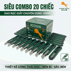 Dao rọc giấy rẻ (Lưỡi trắng) mới 107*20*18mm
