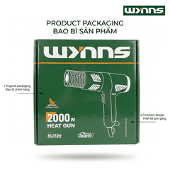 (W3390) Súng thổi khí nóng điều chỉnh nhiệt độ 2000W chống bỏng