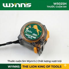 Thước Mét Cuộn 5m Wynns Super W5025H Thước Đo Cầm Tay Bản 25mm Chống Trượt Chính Xác Dụng Cụ Đo Lường Đa Năng