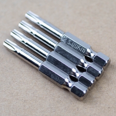 Mũi bắn vít đầu hoa thị chiều dài 50mm các cỡ T8-T40 Wynn's Tools, mũi bắt vít đầu bông mai chất liệu S2 cao cấp