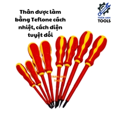 Bộ tua vít cách điện 1000V 8 chi tiết chất liệu Teflon cao cấp