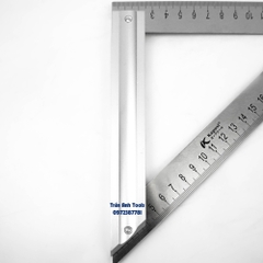 Thước ke góc tam giác kích cỡ 200mm chất liệu hợp kim nhôm đúc cao cấp Kapusi Japan, thước eke tam giác đo góc 45 độ