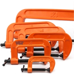 Vam cảo chữ C cơ khí kẹp gỗ đủ các cỡ từ 2-6inch Kapusi chính hãng, vam gỗ chữ C hàng chất lượng cao