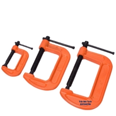 Vam cảo chữ C cơ khí kẹp gỗ đủ các cỡ từ 2-6inch Kapusi chính hãng, vam gỗ chữ C hàng chất lượng cao