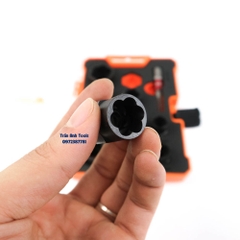 Bộ khẩu phá ốc 11 chi tiết Kapusi, bộ tuýp phá ốc hư cao cấp kích cỡ từ 9-19mm