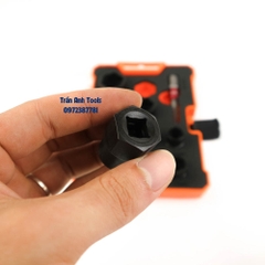 Bộ khẩu phá ốc 11 chi tiết Kapusi, bộ tuýp phá ốc hư cao cấp kích cỡ từ 9-19mm