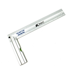 Thước ke góc vuông chiều dài 30cm chất liệu nhôm cao cấp Kapusi Japan, thước ke góc vuông đa năng kết hợp livo