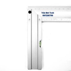 Thước ke góc vuông chiều dài 30cm chất liệu nhôm cao cấp Kapusi Japan, thước ke góc vuông đa năng kết hợp livo