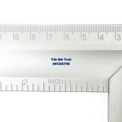 Thước ke góc vuông chiều dài 30cm chất liệu nhôm cao cấp Kapusi Japan, thước ke góc vuông đa năng kết hợp livo