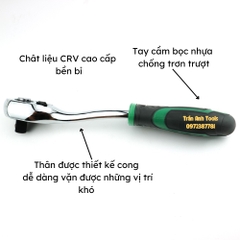 Tay lắc tự động 1/4 cao cấp Wynn's có bọc cán , tay vặn ốc, cần siết tự động 1/4 đảo chiều