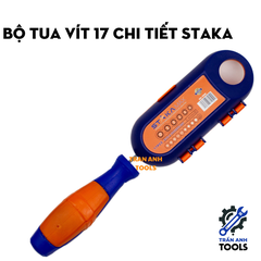 Bộ tua vít 17 chi tiết STAKA, bộ tua vít sửa chữa đa năng chất liệu CRV thiết kế kiểu mới