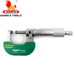 Panme đo ngoài cao cấp Wynn's W580A dải đo 0-25mm, Thước kẹp cơ khí chuyên dụng đo đường kính, đo dây đồng