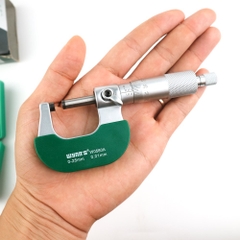 Panme đo ngoài cao cấp Wynn's W580A dải đo 0-25mm, Thước kẹp cơ khí chuyên dụng đo đường kính, đo dây đồng