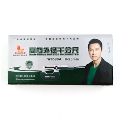 Panme đo ngoài cao cấp Wynn's W580A dải đo 0-25mm, Thước kẹp cơ khí chuyên dụng đo đường kính, đo dây đồng