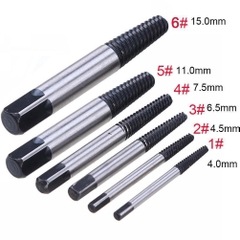 Bộ mũi vít nhổ ốc gãy 5 6 chi tiết, Bộ tháo bu lông ốc vít trờn ren, tháo ốc vít gãy