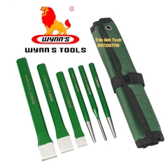 Bộ đục và đột 6 chi tiết Wynn's Tools, Đục phẳng đục sắt, đục nề, đục đá ,Bộ đục sắt ,bộ dùi đục, đục bê tông cao cấp