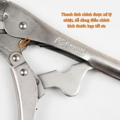 Kìm kẹp chết Kapusi K-8262 Japan chất liệu CR-MO 10 inch, kìm bấm chết cao cấp điều chỉnh độ mở