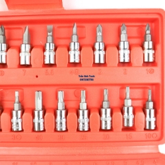 Bộ khẩu tay tự động 1/4 46 chi tiết cao cấp Kapusi Japan, bộ tuýp vặn ốc 1/4 cao cấp chất lượng nhật bản
