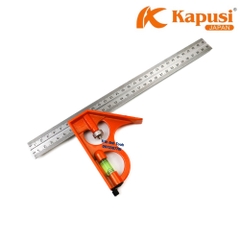 Thước ke góc vuông 30cm đa năng 6 trong 1 Kapusi Japan, thước ke góc đa năng tiện dụng