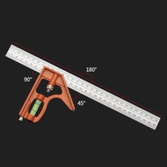 Thước ke góc vuông 30cm đa năng 6 trong 1 Kapusi Japan, thước ke góc đa năng tiện dụng