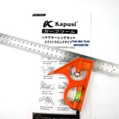 Thước ke góc vuông 30cm đa năng 6 trong 1 Kapusi Japan, thước ke góc đa năng tiện dụng