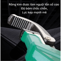 Kìm nước kẹp nhanh Wynn's kích thước 12 inch miệng mở tối đa 80mm , Kìm cá sấu cờ lê kẹp ống nhựa đa năng cao cấp