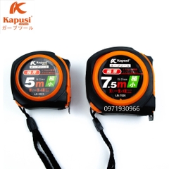 Thước mét Kapusi chính hãng đủ cỡ, Thước rút chống sốc bền bỉ 5m 7.5m