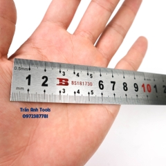 Thước ke góc vuông BOSI độ dài 30cm chính hãng, Thước ke vuông chữ in chìm sắc nét độ bền cao