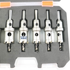 Bộ 6 mũi khoét sắt, Inox Kapusi Nhật Bản bao gồm 16 18 20 22 25 30