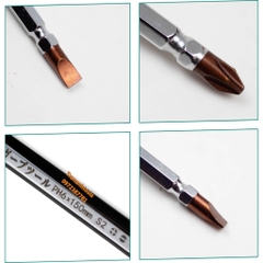 Tua vít đổi đầu cao cấp Kapusi Japan kích cỡ 6*150mm và 6*200mm, tô vít đổi đầu hàng chất lượng cao