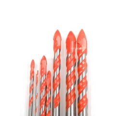 Bộ 7 mũi khoan đa năng Kapusi khoan đá, gạch, bê tông, gỗ, nhựa, sắt bao gồm các cỡ 3mm 4mm 5mm 6mm 8mm 10mm 12mm
